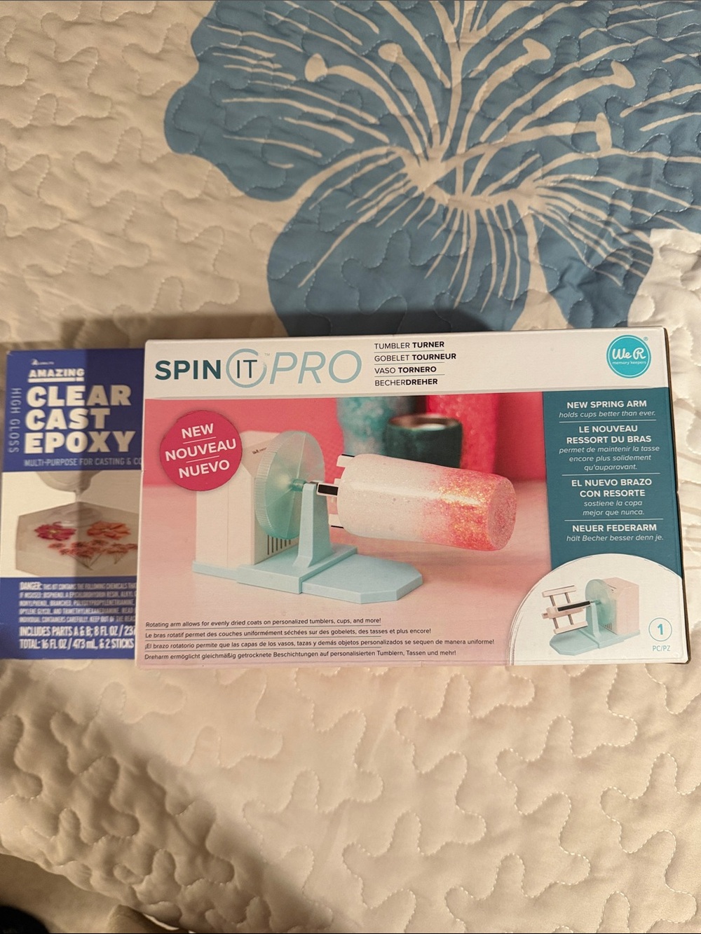 Spin It Pro Tumbler Turner & Clear Cast Epoxy Kit